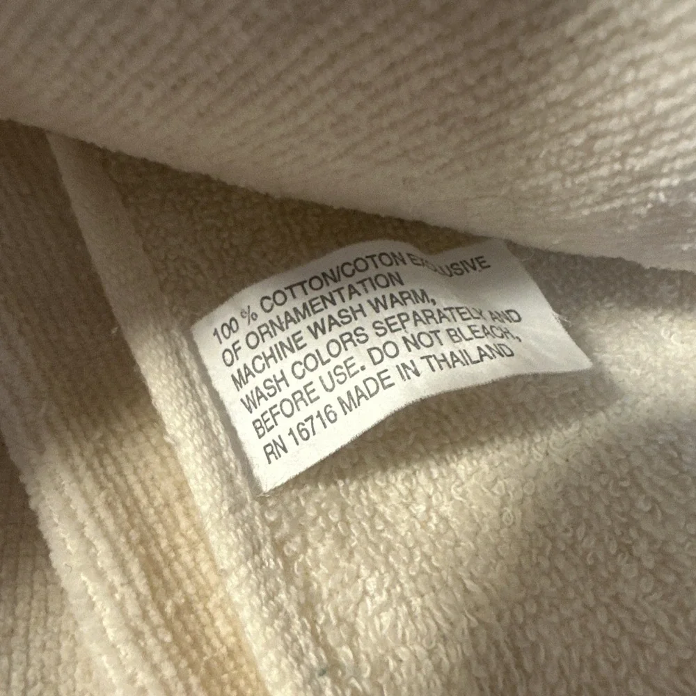 Vtg Christmas Bell Towel Set Bath & Hand‎ Towel